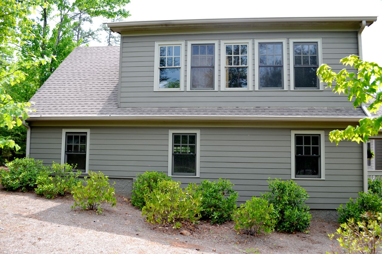 Honeysuckle 3-car garage plan rear photo