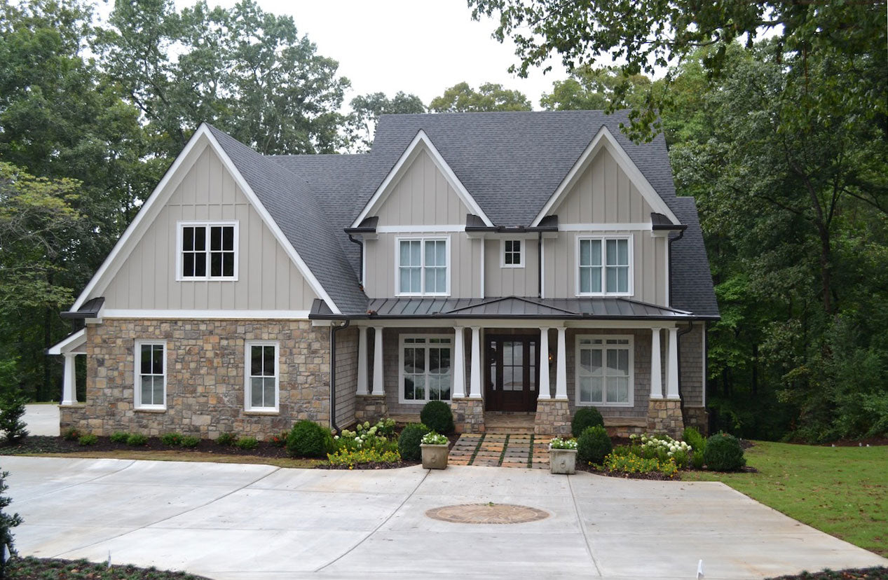 Huntersville Front Photo master down house plan