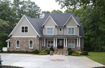 Huntersville Front Photo master down house plan