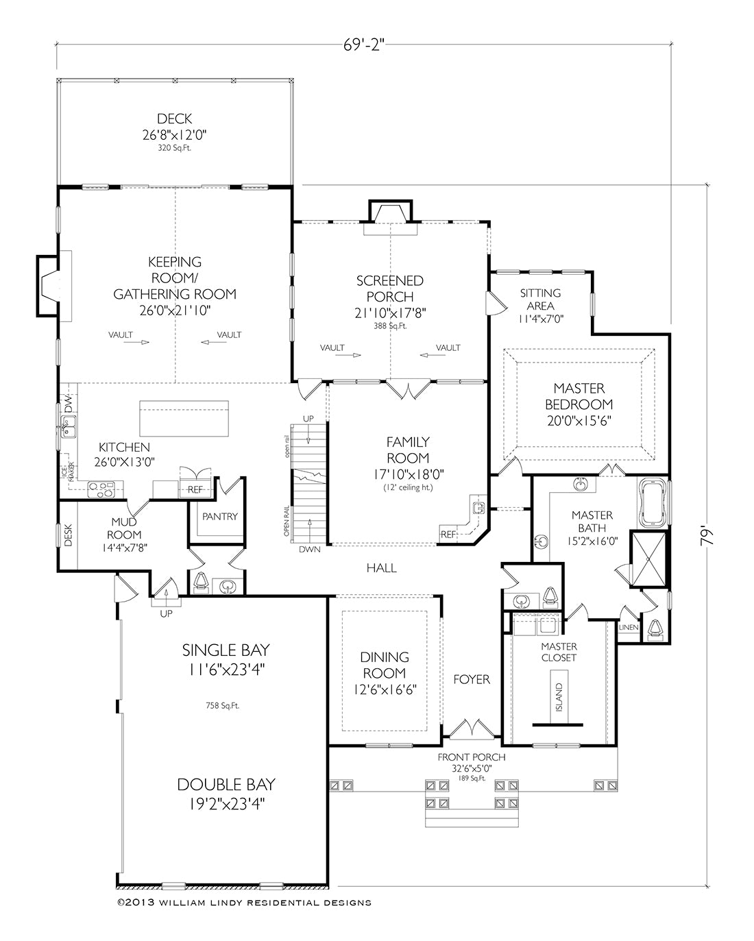 Huntersville house plan first floor layout