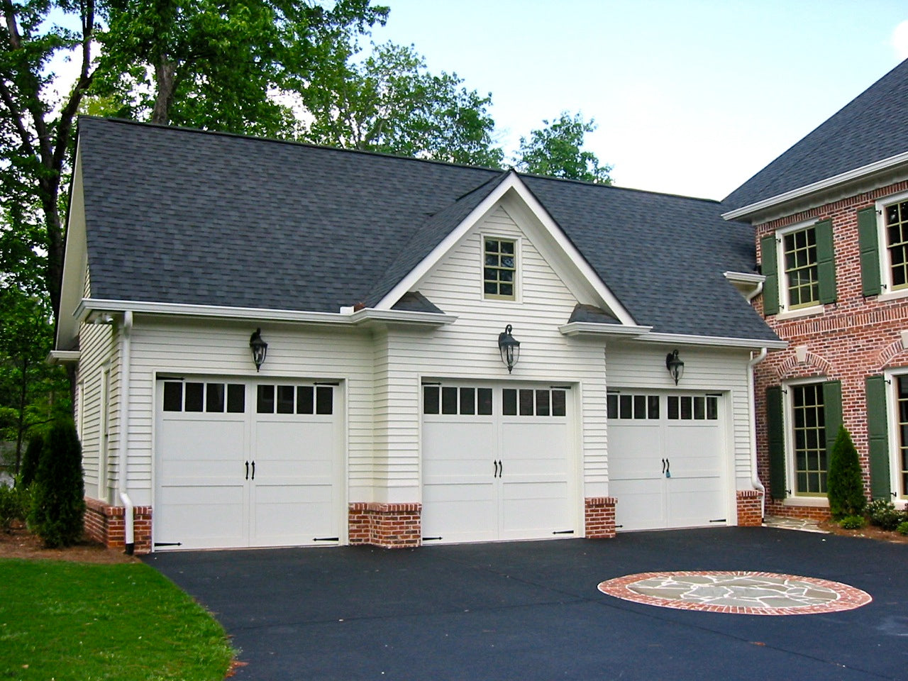 Westover 3-car garage plan front photo